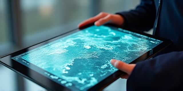 Digital interface showing marine boundaries and regulations